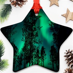 Aurora Northern Lights Celestial Magical Astronomy Star Ornament (two Sides)