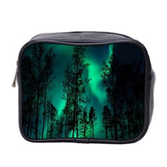 Aurora Northern Lights Celestial Magical Astronomy Mini Toiletries Bag (two Sides) by Jancukart