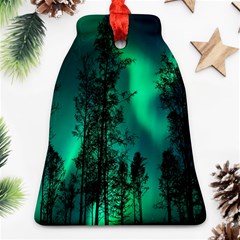 Aurora Northern Lights Celestial Magical Astronomy Bell Ornament (two Sides)