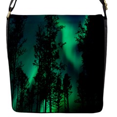 Aurora Northern Lights Celestial Magical Astronomy Flap Closure Messenger Bag (s) by Jancukart