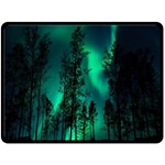 Aurora Northern Lights Celestial Magical Astronomy Fleece Blanket (Large) 80 x60  Blanket Front