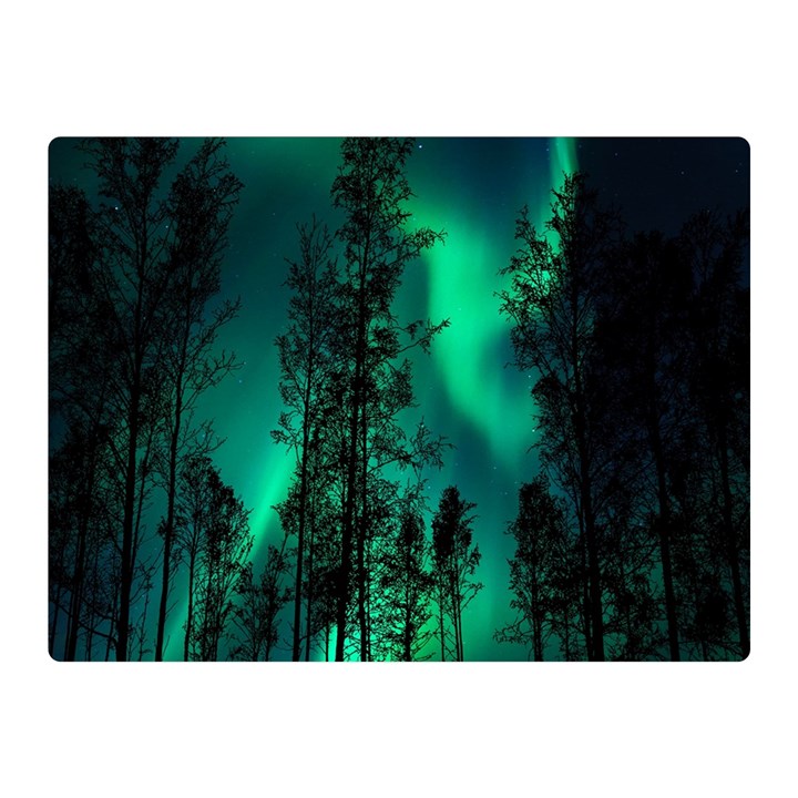 Aurora Northern Lights Celestial Magical Astronomy Premium Plush Fleece Blanket (Mini)