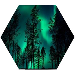 Aurora Northern Lights Celestial Magical Astronomy Wooden Puzzle Hexagon