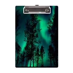 Aurora Northern Lights Celestial Magical Astronomy A5 Acrylic Clipboard by Jancukart