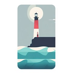 Lighthouse Ocean Nautical Sea Minimal Minimalist Memory Card Reader (rectangular) by Pakemis