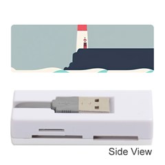 Lighthouse Ocean Nautical Sea Minimal Minimalist Memory Card Reader (stick) by Pakemis