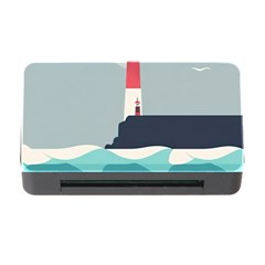 Lighthouse Ocean Nautical Sea Minimal Minimalist Memory Card Reader With Cf by Pakemis