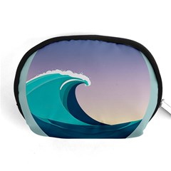 Tsunami Tidal Wave Wave Minimalist Ocean Sea 4 Accessory Pouch (medium) by Pakemis