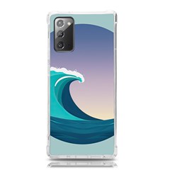 Tsunami Tidal Wave Wave Minimalist Ocean Sea 4 Samsung Galaxy Note 20 Tpu Uv Case by Pakemis