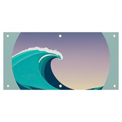 Tsunami Tidal Wave Wave Minimalist Ocean Sea 4 Banner And Sign 6  X 3 