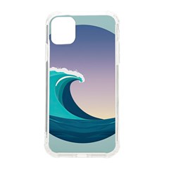 Tsunami Tidal Wave Wave Minimalist Ocean Sea 4 Iphone 11 Tpu Uv Print Case by Pakemis