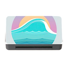 Tsunami Tidal Wave Wave Minimalist Ocean Sea Memory Card Reader With Cf by Pakemis