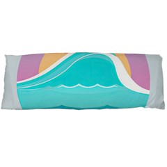 Tsunami Tidal Wave Wave Minimalist Ocean Sea Body Pillow Case (dakimakura) by Pakemis