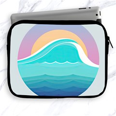 Tsunami Tidal Wave Wave Minimalist Ocean Sea Apple Ipad 2/3/4 Zipper Cases by Pakemis