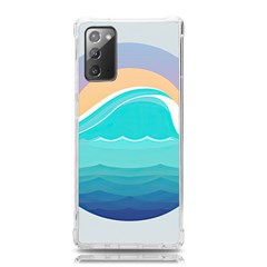 Tsunami Tidal Wave Wave Minimalist Ocean Sea Samsung Galaxy Note 20 Tpu Uv Case by Pakemis