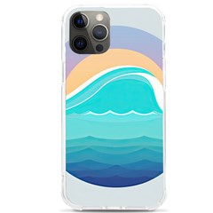 Tsunami Tidal Wave Wave Minimalist Ocean Sea Iphone 12 Pro Max Tpu Uv Print Case by Pakemis