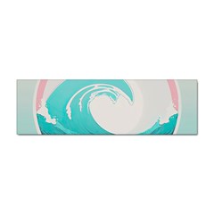 Tidal Wave Ocean Sea Tsunami Wave Minimalist Sticker (bumper) by Pakemis