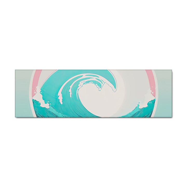 Tidal Wave Ocean Sea Tsunami Wave Minimalist Sticker Bumper (100 pack)