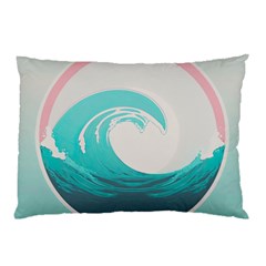 Tidal Wave Ocean Sea Tsunami Wave Minimalist Pillow Case (two Sides) by Pakemis