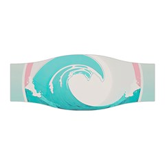 Tidal Wave Ocean Sea Tsunami Wave Minimalist Stretchable Headband by Pakemis