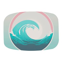 Tidal Wave Ocean Sea Tsunami Wave Minimalist Mini Square Pill Box by Pakemis