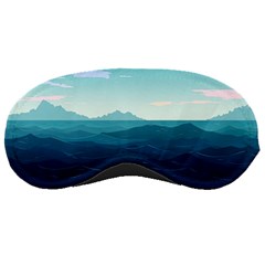 Ai Generated Ocean Waves Sea Water Nautical Sleeping Mask by Pakemis