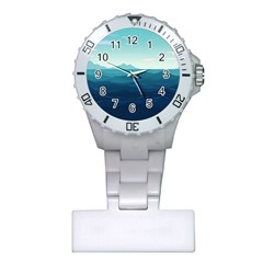 Ai Generated Ocean Waves Sea Water Nautical Plastic Nurses Watch by Pakemis