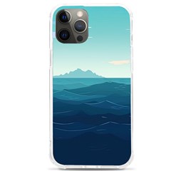 Ai Generated Ocean Waves Sea Water Nautical Iphone 12 Pro Max Tpu Uv Print Case by Pakemis