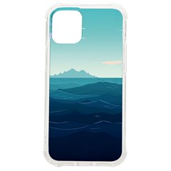 Ai Generated Ocean Waves Sea Water Nautical Iphone 12 Mini Tpu Uv Print Case	 by Pakemis