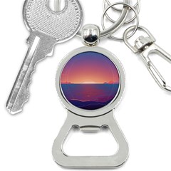 Sunset Ocean Beach Water Tropical Island Vacation Nature Bottle Opener Key Chain by Pakemis