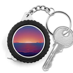 Sunset Ocean Beach Water Tropical Island Vacation Nature Measuring Tape by Pakemis