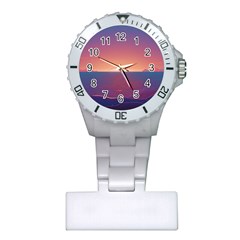 Sunset Ocean Beach Water Tropical Island Vacation Nature Plastic Nurses Watch by Pakemis