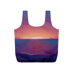 Sunset Ocean Beach Water Tropical Island Vacation Nature Full Print Recycle Bag (s) by Pakemis