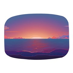 Sunset Ocean Beach Water Tropical Island Vacation Nature Mini Square Pill Box