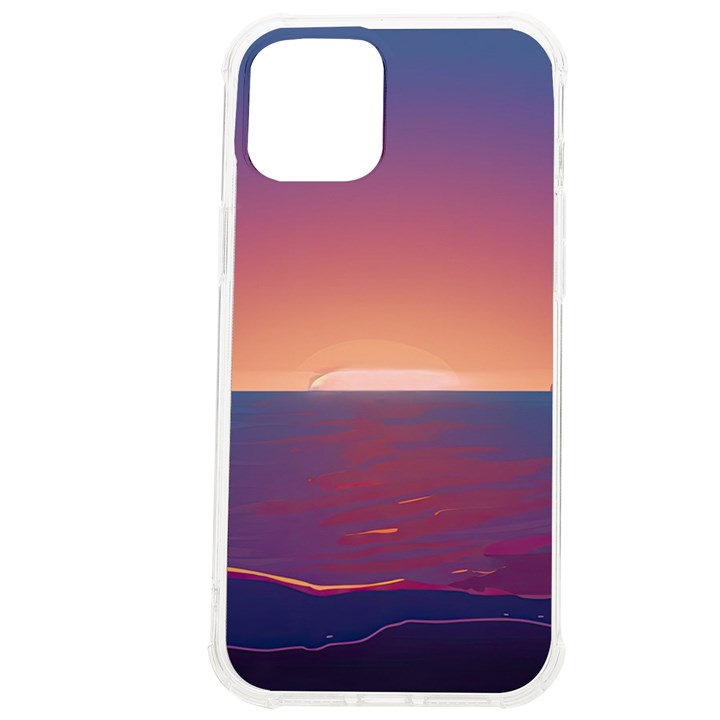 Sunset Ocean Beach Water Tropical Island Vacation Nature iPhone 12 Pro max TPU UV Print Case