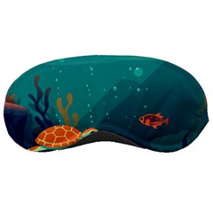 Ai Generated Ocean Sea Fish Aquatic Water Nature 5 Sleeping Mask by Pakemis