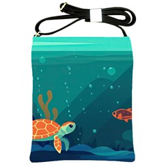 Ai Generated Ocean Sea Fish Aquatic Water Nature 5 Shoulder Sling Bag by Pakemis