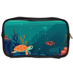 Ai Generated Ocean Sea Fish Aquatic Water Nature 5 Toiletries Bag (one Side) by Pakemis