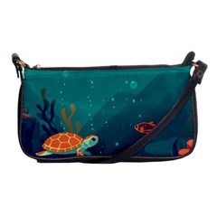 Ai Generated Ocean Sea Fish Aquatic Water Nature 5 Shoulder Clutch Bag by Pakemis