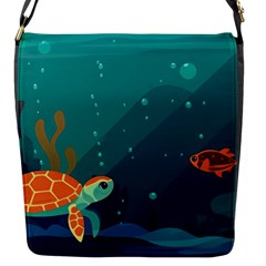 Ai Generated Ocean Sea Fish Aquatic Water Nature 5 Flap Closure Messenger Bag (s) by Pakemis