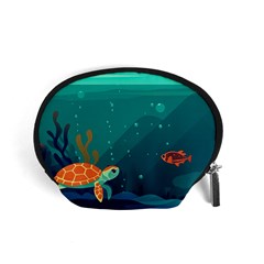 Ai Generated Ocean Sea Fish Aquatic Water Nature 5 Accessory Pouch (small) by Pakemis