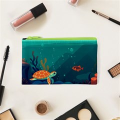 Ai Generated Ocean Sea Fish Aquatic Water Nature 5 Cosmetic Bag (xs) by Pakemis