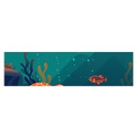 Ai Generated Ocean Sea Fish Aquatic Water Nature 5 Oblong Satin Scarf (16  x 60 ) Front