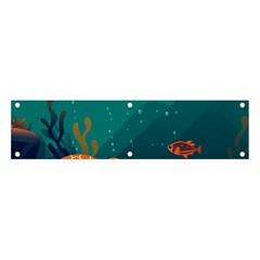 Ai Generated Ocean Sea Fish Aquatic Water Nature 5 Banner And Sign 4  X 1  by Pakemis