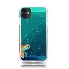 Ai Generated Ocean Sea Fish Aquatic Water Nature 5 Iphone 11 Tpu Uv Print Case by Pakemis