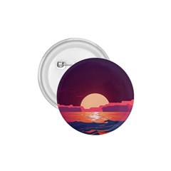 Sunset Ocean Beach Water Tropical Island Vacation 5 1 75  Buttons by Pakemis