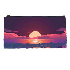 Sunset Ocean Beach Water Tropical Island Vacation 5 Pencil Case by Pakemis