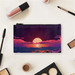 Sunset Ocean Beach Water Tropical Island Vacation 5 Cosmetic Bag (small) by Pakemis