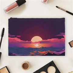 Sunset Ocean Beach Water Tropical Island Vacation 5 Cosmetic Bag (large) by Pakemis