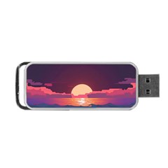 Sunset Ocean Beach Water Tropical Island Vacation 5 Portable Usb Flash (two Sides) by Pakemis